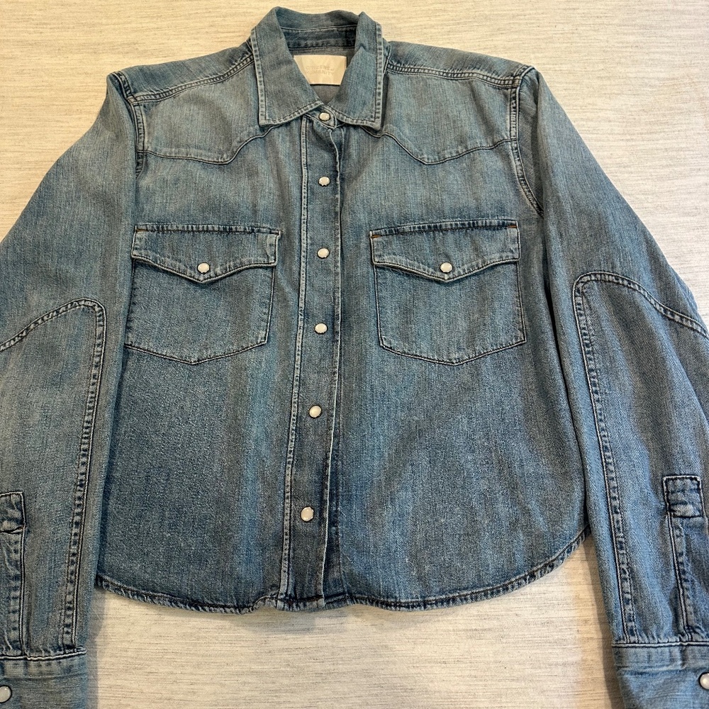 Citizen of humanity, crop denim top